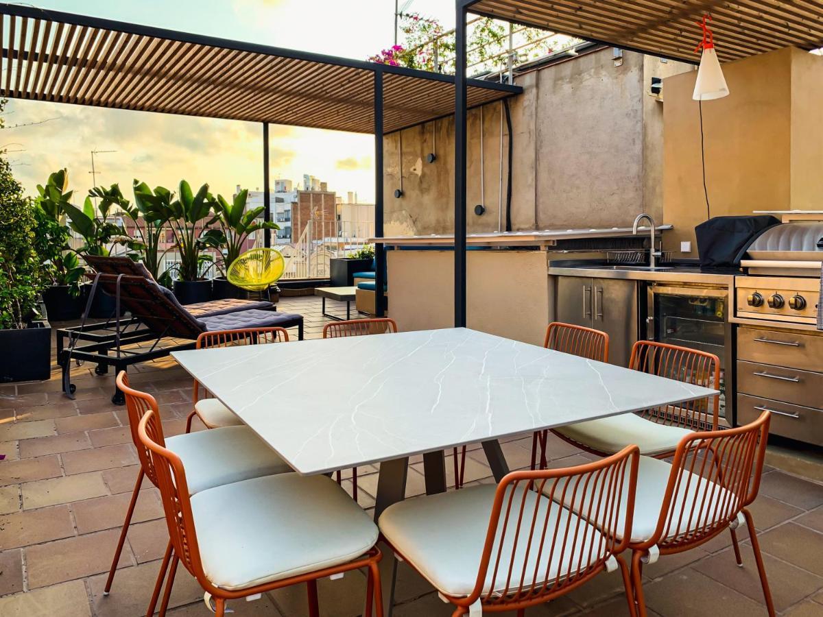 Incredible 2Br Penthouse With Urban Rooftop Garden Barselona Dış mekan fotoğraf